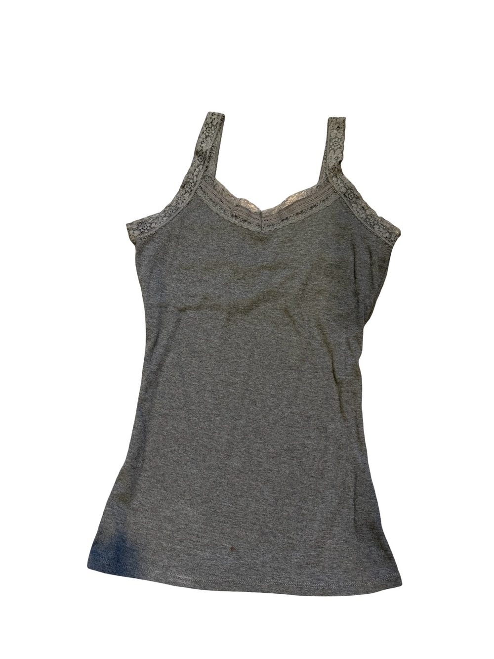 Y2K Vanity gray Lace Trim Camisole